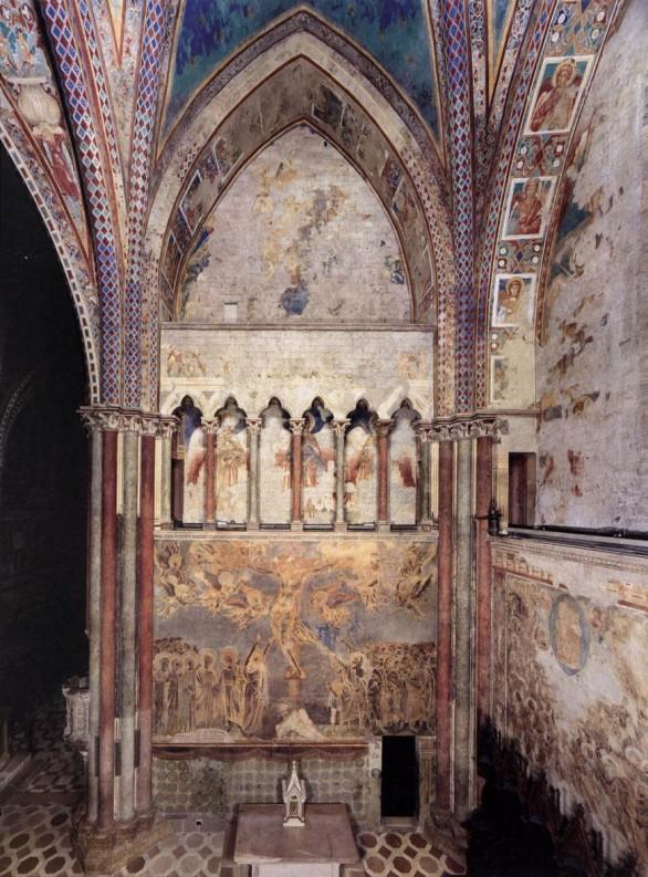 San Francesco Assisi horní kostel Západní část