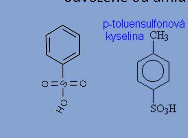Sloučeniny se sírou v molekule Deriváty arylsulfonových kyselin