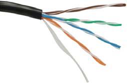 Instalační kabely Solarix kategorie 5E jsou určeny pro horizontální rozvody a jsou nabízeny ve stíněné i nestíněné verzi s různým typem pláště tj. PVC, LSOH nebo UV stabilní PE.