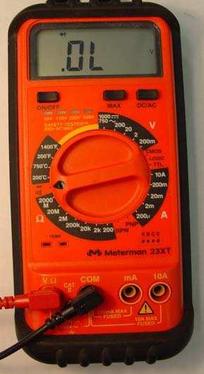 280 AC/DC EXPLANATION Tester or digital millimetre.
