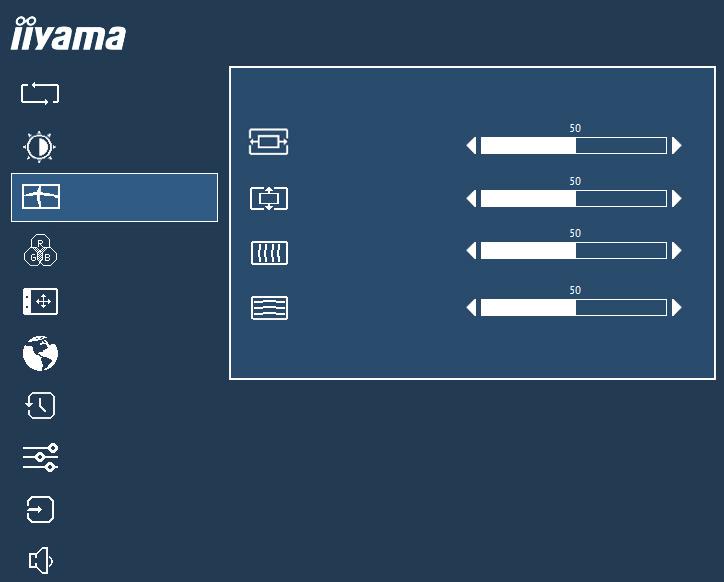 OVLÁDÁNÍ MONITORU Chcete-li vytvořit co nejlepší obraz, Váš iiyama LCD monitor byl nastaven ve výrobním závodě s KOMPATIBILNÍ NAČASOVÁNÍ, které je vyobrazeno na straně 35.