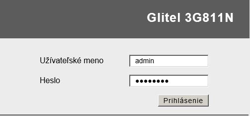 V opačnom prípade postup opakujte. Konfigurácia 3G routera cez webové rozhranie Ak chcete podrobnejšie nastavovať 3G router, zadajte do vášho web prehliadača adresu 19