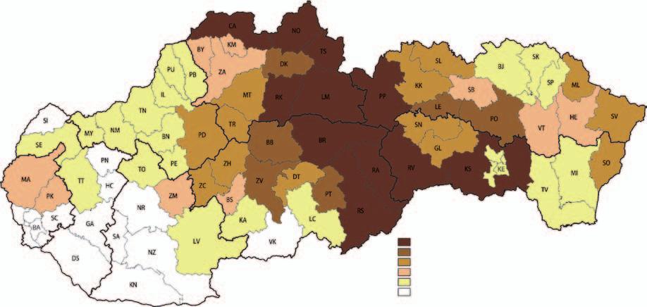 Spracovaných bolo celkovo 87,8 % drevnej hmoty.