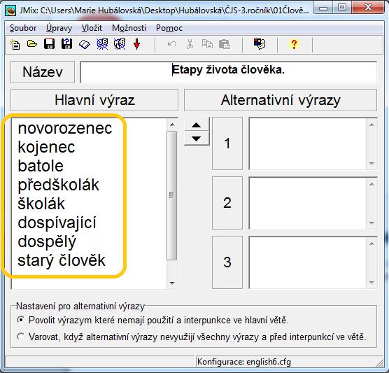 Otevře se programátorské prostředí obrázek 42. Než začnete s nastavením cvičení, soubor uložíte. Kliknete na záložku menu Soubor, Uložit jako.