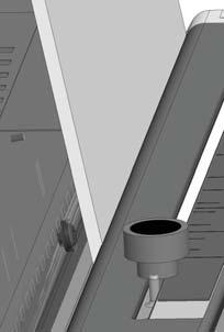 Adjust size 8,5 paper: (16 loops), pull 17th pin. Ajuste el formato 8.