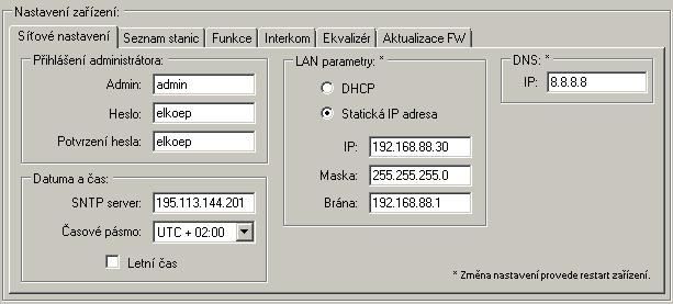 cz/produkty/audiovideo/lara/intercom/ Pomocí aplikace LARA Configurator lze: - nastavit přihlašovací údaje - nastavit parametry síťového připojení - nastavit parametry pro automatickou synchronizaci