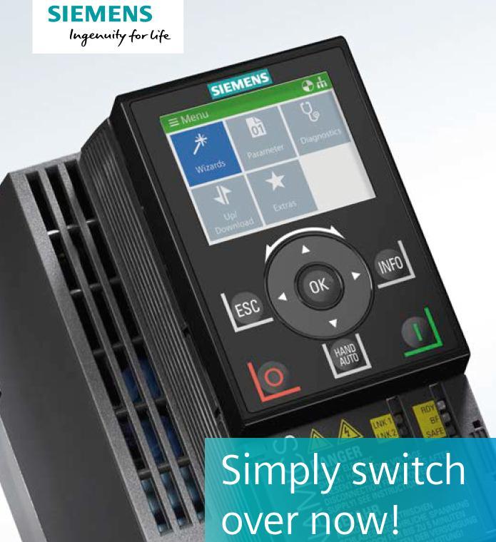 Migrační podpora On-line nástroj pro převod Micromaster 4 na Sinamics G/V: https://www.automation.siemens.com/mc-app/mm4converter/index.html?