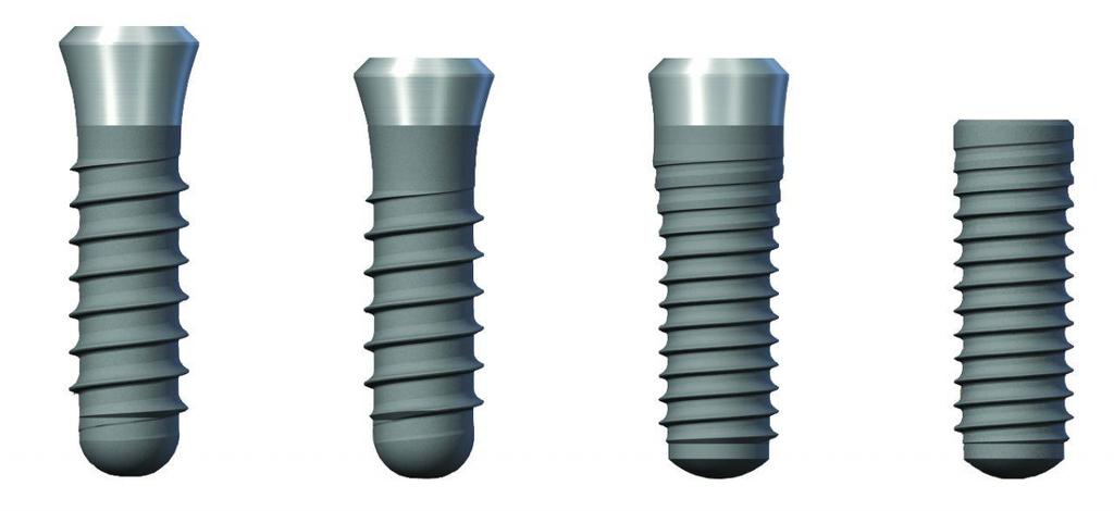 srovnatelná s implantáty válcovými. Dnes je použití spíše ojedinělé, ale čepelkové implantáty mohou velice dobře doplňovat implantáty válcové.