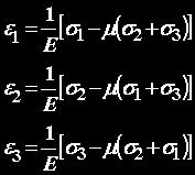 4. Obecný Hookeův zákon - kompletace Analogicky lze postupovat i v osách 2 a 3: (rovnice se získají také záměnou indexů) Stejné odvození lze provézt také pro jinou polohu elementární krychličky.
