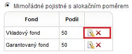 5.5.1 Účet Pojistné/odkupné bude zasláno na bankovní účet. Účet lze vybrat ze zadaných dat v databázi nebo uvést nový účet. Peněžní ústav lze vybrat podle kódu banky, nebo podle jména banky.