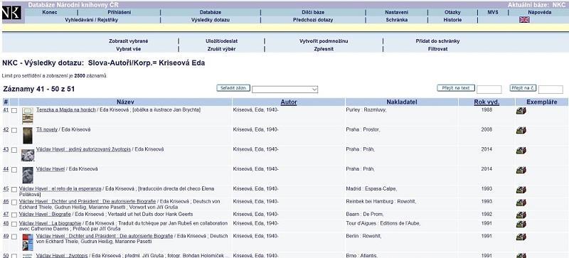 rozšířeného vyhledávání. Lze také využít listování v různých rejstřících nebo zadáním přímého rešeršního dotazu.