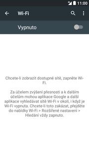 Přihlášení a odhlášení Wi-Fi sítě Nastavení.