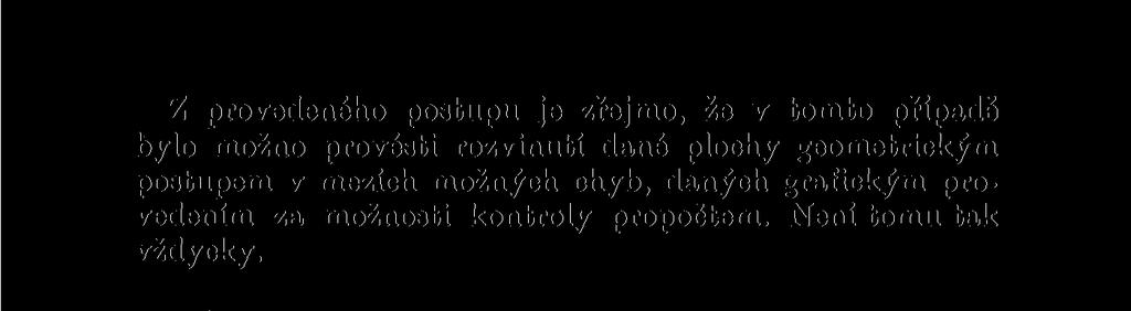 průsečíkem, tedy v mezném případě, pro dvě roviny nekonečně blízké, získáme jako jejich průsečnici normálu křivky e, která svírá s n daný