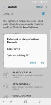 33 z 38 Bluetooth - párování přístrojů Připojení. 3. Dále zvolíte Bluetooth. 4.