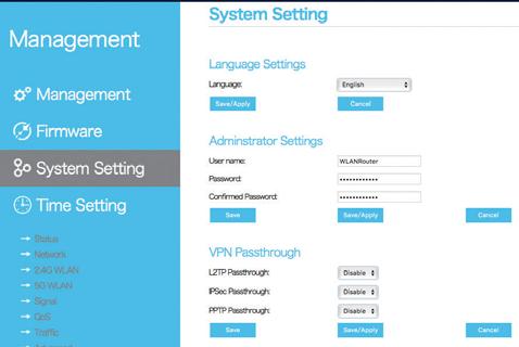 Firmware Upgrade In Management - - -> Firmware page, you can select a firmware and upgrade it to the router. 5.