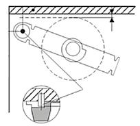 KOLÍKU NA ŠROUBOVÁNÍ A: 50 mm B: 52 mm hrana korpusu upevňovací kolík