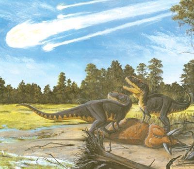 Vymření ještěrů dinosauři žili na Zemi skoro 150 milionů let před 65 miliony let velmi rychle vyhynuli příčina vyhynutí