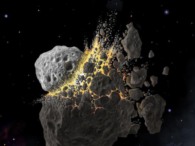 html Pád asteroidů na Zemi html Událost začala srážkou
