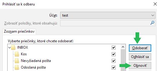 Ak nemáte priečinky vytvorené (Kôš, Odoslaná pošta, 3. prípadne ďalšie ľubovoľné), odporúčame prihlásiť sa na stránku www.webmailer.