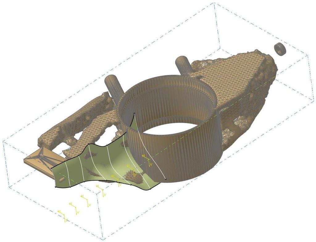 KONCEPČNÍ ŘEŠENÍ 4. 1.4 CAD model V zásadě existují tři možnosti, jak naložit s daty z optimalizace a jak je převést do objemového dílu.