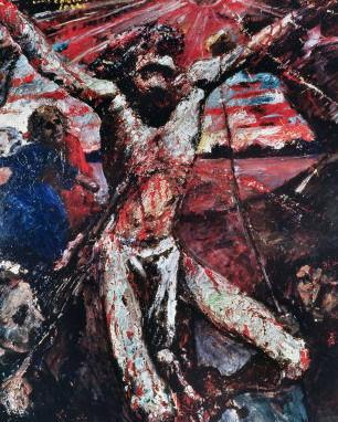 13. Lovis Corinth, Červený Kristus, 1922, olej na plátně,