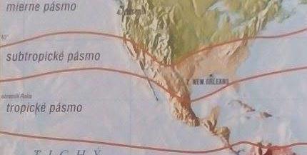 Subtropické pásmo zaberá južnú časť USA a sever Mexika, na pobreží siaha na severe po 40 s. g. š.