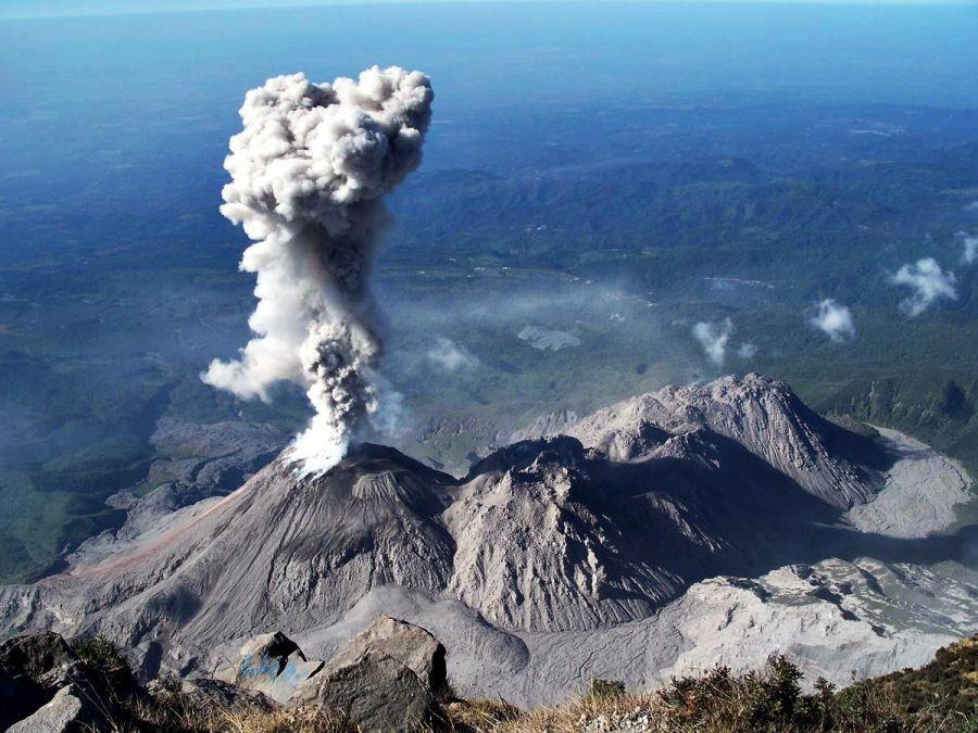 Santa María, Guatemala Erupce v roce 1902 patří k nejsilnějším ve 20.