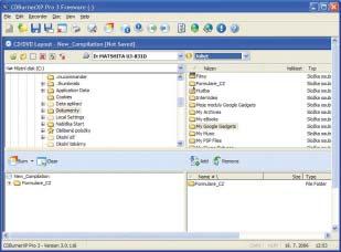 CDBurnerXP Pro Vypalovací program CDBurnerXP Pro zvládne standardní sadu úkolů, jako je vypalování hudebních i datových CD, datových DVD (včetně ověřování dat po vypálení), vytváření a vypalování ISO