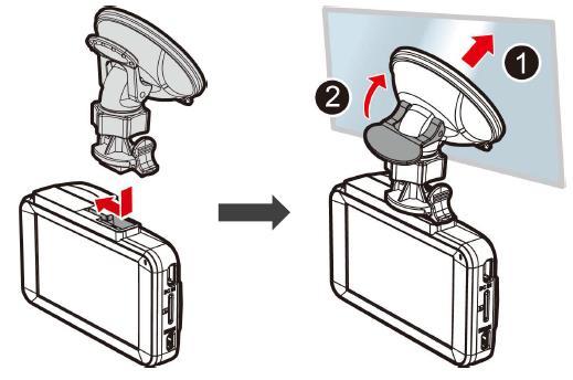 Instalace držáku Připojení k napájení Používejte pouze přiložený napájecí adaptér pro napájení videokamery a