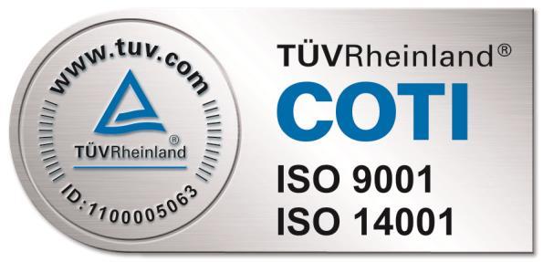 VLASTNÍME CERTIFIKÁTY: ČSN EN ISO 9001 : 2009 Management kvality ČSN EN ISO 14001 : 2005 Environmentální management ČSN