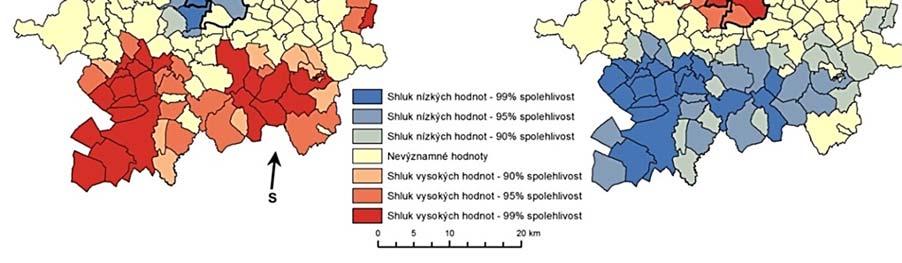 Věková struktura obyvatelstva v severovýchodní části BMO je tvořena vyšším podílem poproduktivní populace oproti populaci předproduktivní. Město Brno je zatíženo procesem stárnutí obyvatel.