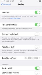 imessage Zprávy. 3. Službu zapnete/vypnete stisknutím vypínače na konci řádku imessage. A je to! :) Zap.