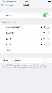 konci řádku Wi-Fi.