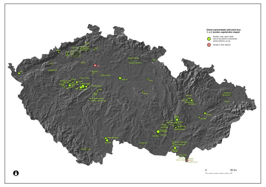 mapa ČR Návrh cílového rozsahu