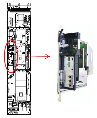 SINAMICS S120 Chassis s novu kartou elektroniky CIM (1) Vlastnosti Všechny nové chassis jednotky s CIM (Control Interface Module) lze identifikovat dle poslední číslice v MLFB končí číslicí 3 nebo