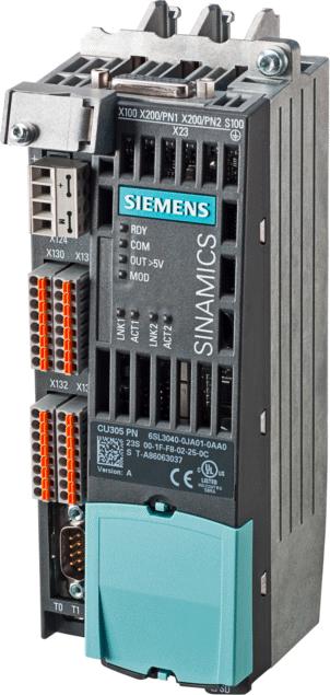 SINAMICS S110 - PROFINET verze CU305 PN vhodná pro nový S7-CPU Nové provedení CU305 PN Podrobnosti / výhody nabízené novou CU305 PN DRIVE CLiQ HTL/TTL encoder PN Ports SINAMICS S110 je doplněn o