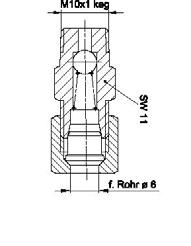 Part no. Part no. Part no. Name D1 D 6061c 46061 c VPKM-RV Return valve M10x1 ø6 Part no. Part no. Name D1 D 6072 46072 Angular union 90º M8x1 M8x1 6073 46073 Angular union 90º M10x1 M8x1 Part no.