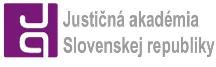 Koncepcia vzdelávania Justičnej akadémie