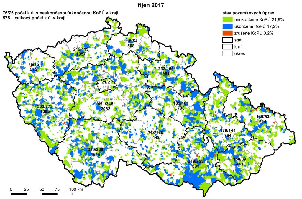 I. Pozemkové úpravy a