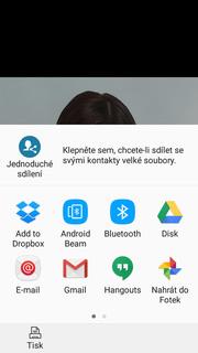 Vyberete Bluetooth.