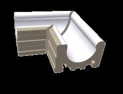 POOL přelivový žlábek Wiesbaden XPP54023 x0x100 mm overflow groove Wiesbaden XPP54023 x0x100 mm 30 0 30 přelivový žlábek Wiesbaden vnitřní roh (SET 2 ks) XPI54023 (2x) 143x143x100 mm inside corner