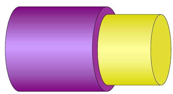 2 TYPY POF 2.1 SI-POF Polymerové vlákno se skokovou změnou indexu lomu je nejstarší varianta ze všech polymerových vláken. Jeho vývoj sahá na začátek roku 1960.