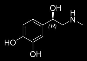 Přímá sympatomimetika Neselektivní sympatomimetika Adrenalin (epinefrin) nižší dávky aktivace β 1 vzestup systolického tlaku krve, aktivace β 2 pokles diastolického tlaku vyšší dávky stimulace