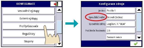 V případě nepřítomnosti konfigurace aktivních výstupů Modbus se zobrazí text "Seznam je prázdný". Obr. 79: Příklad zobrazení v menu "Externí výstupy" 6. 11.