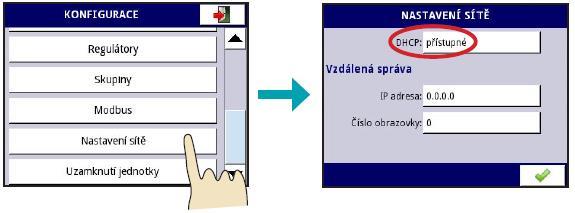 6. 15. Menu "Nastavení sítě" Jednotku EMD-1500 je možné připojit do sítě LAN a pomocí vhodného softwaru pro vzdálenou správu kompletně ovládat (vzdálená plocha).