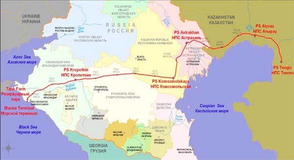 9 STÁTY JIŽNÍHO KAVKAZU A STŘEDNÍ ASIE A JEJICH VÝZNAM PRO ROPNOU POLITIKU USA 117 Obrázek 4: Ropovod CPC Zdroj: Caspian Pipeline Consortium (nedatováno) S ještě většími problémy se potýkalo