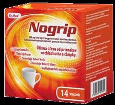 CHRÍPKA A PRECHLADNUTIE Nogrip 14 vreciek /7 99 7 19 Liek 1 určený na liečbu príznakov spojených s bežným