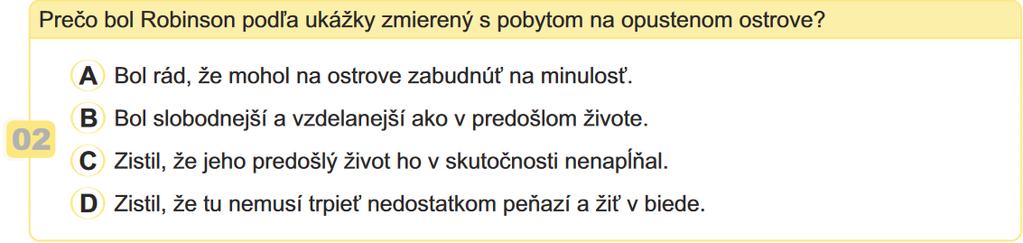 Ukážky úloh a textov z vyučovacích jazykov slovenský jazyk a literatúra Nasledujúce úlohy