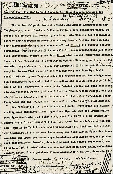 Začátek války 1938 prosinec 1939 leden březen srpen září prosinec 1940 únor květen červen O.Hahn + F.Strassmann a R.Frisch + L.Meitner objevují štěpení uranu neutrony, rozebíhá se horečné zkoumání (N.