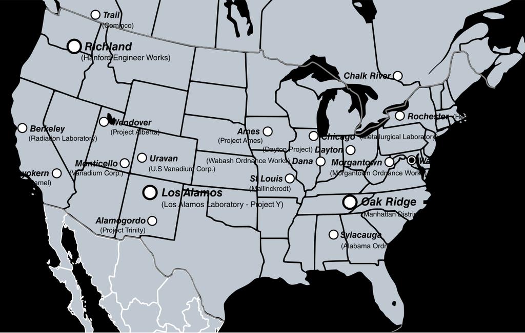 Manhattan Project Od konce 1939 USA a GB zkoumaly možnost vojenského použití